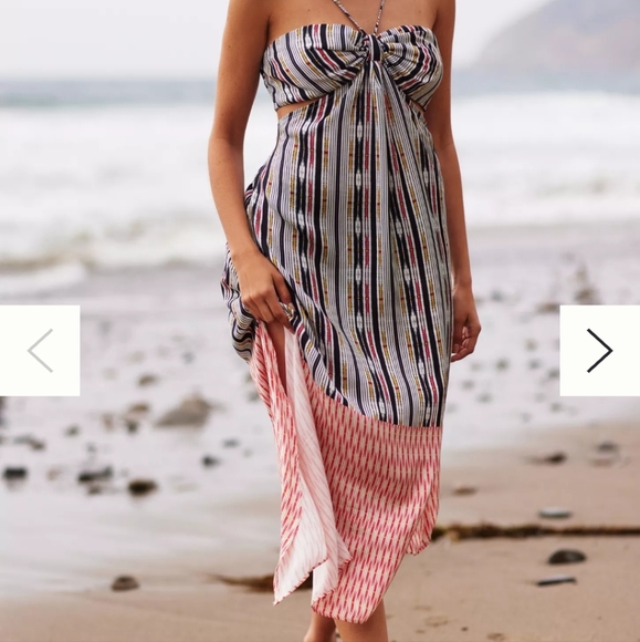 Anthropologie bare cut out Maxi Dress - Picture 2 of 11